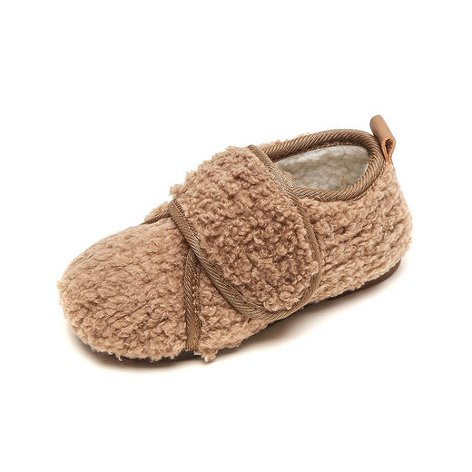 【甜美时尚宝宝毛毛鞋】儿童宝宝棉鞋2022秋冬季新款女童韩版纯色保暖二棉童鞋软底休闲鞋 商品图4