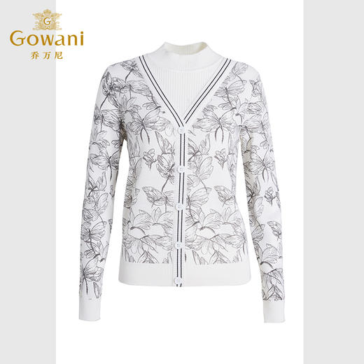 乔万尼半高领羊毛针织衫秋冬新款绵羊毛假两件法式设计EF4M243 商品图4