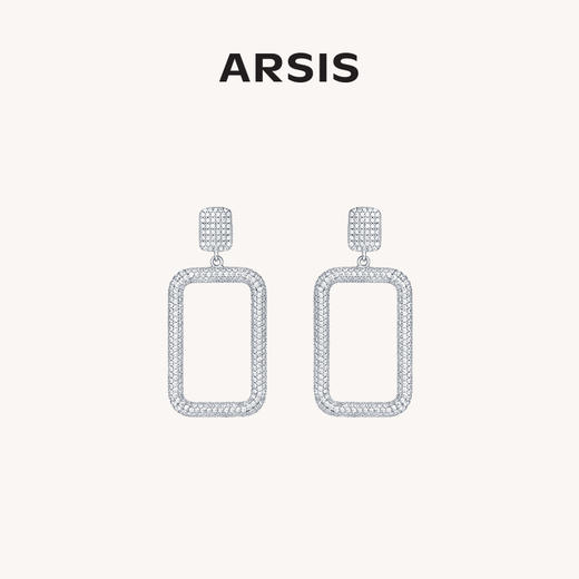 ARSIS 丨 叛逆链条系列 方框耳钉 商品图0