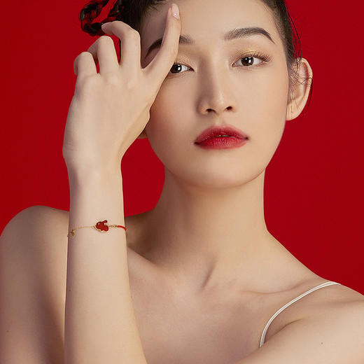 有钱兔【拼接红绳手链】 商品图4