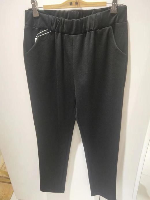 3楼康尼威春款松紧腰黑色休闲西裤货号A907一4 商品图0