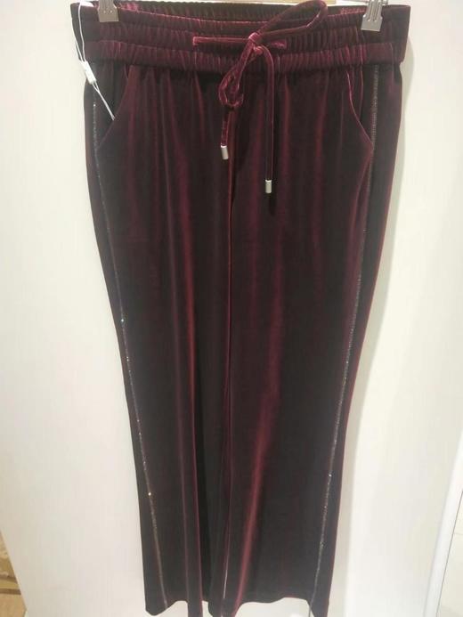 3楼康尼威秋款直筒微喇休闲西裤洒红色货号A22001一5 商品图0