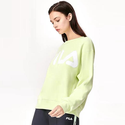 买贵返差价平台补贴（C）FILA/斐乐 圆领运动卫衣女子秋冬新款短款潮流运动圆领套头衫 F11W149204FYE 商品图2