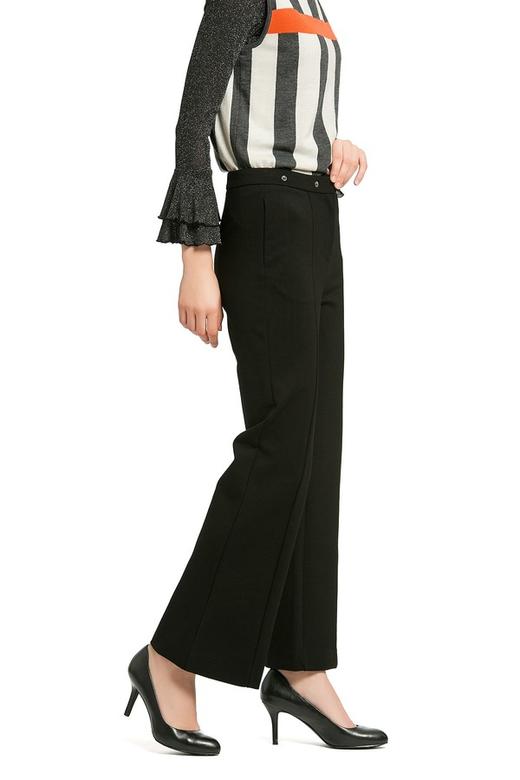 NOIR 黑色高腰喇叭裤 672 商品图3