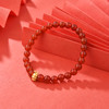  中国黄金珠宝 生肖兔足金玛瑙手串  新年黄金首饰礼物 商品缩略图11