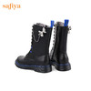 【春节不打烊】Safiya/索菲娅 潮酷设计感2022冬季新款小众撞色系带厚底马丁靴 SF24116055 商品缩略图11