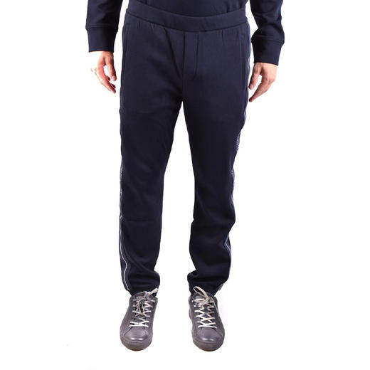 EMPORIO ARMANI 阿玛尼 男士棉质字母徽标印花休闲运动裤 深蓝色 6L1P96 1JHSZ 0920 商品图0