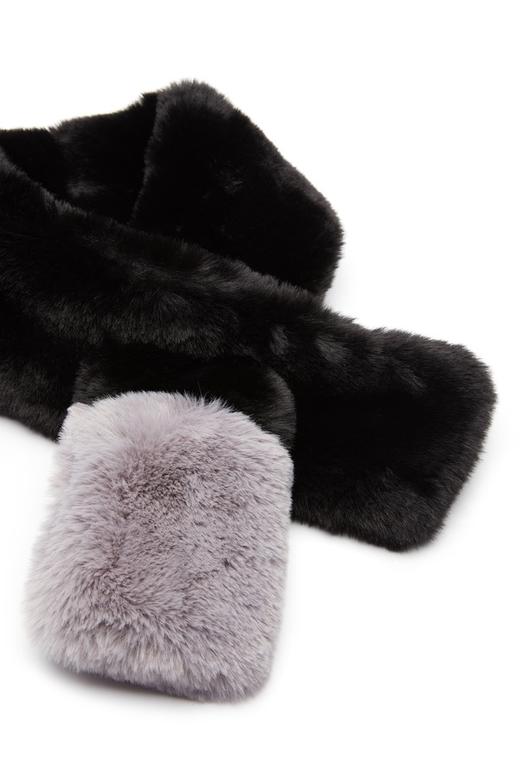 OCTAVIA 拼色短毛围巾 5827 商品图1