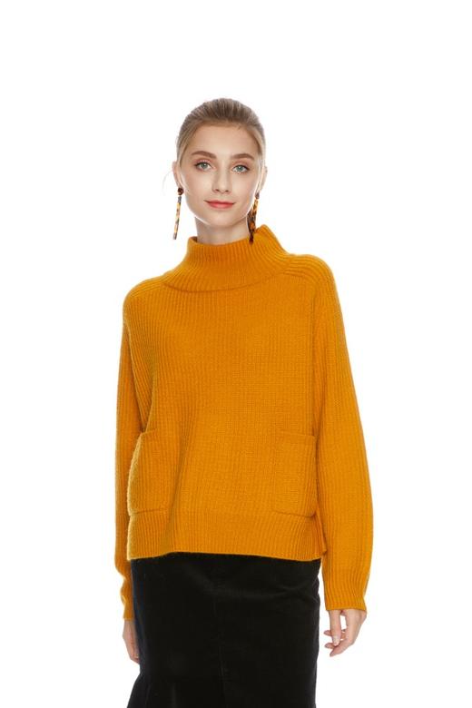 Monki 黄色高领毛衣 4641 商品图0