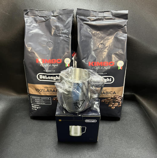 意大利进口Delonghi德龙 KIMBO金堡阿拉比卡意式浓缩咖啡豆（1000g）X2一共两包 保质期至2026年3月28日  送德龙拉花杯 商品图3