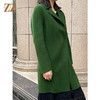 佐尔美女冬季新款双面呢大衣纯色呢子大衣外套女中长款E54SH47 商品缩略图2