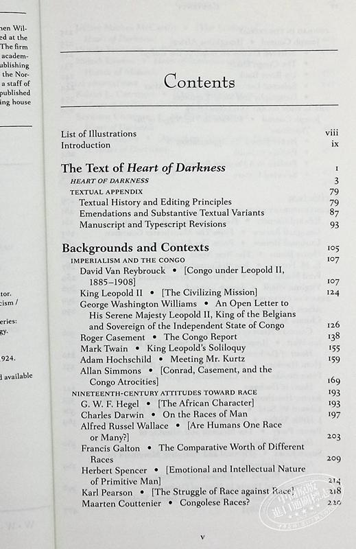 【中商原版】黑暗的心 第五版 约瑟夫康拉德 诺顿文学解读系列 英文原版 Norton Critical Heart of Darkness Joseph Conrad 商品图5