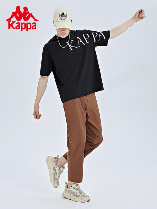 Kappa卡帕九分裤2022新款男运动裤梭织长裤休闲小脚卫裤K0C52CJ01 商品图4