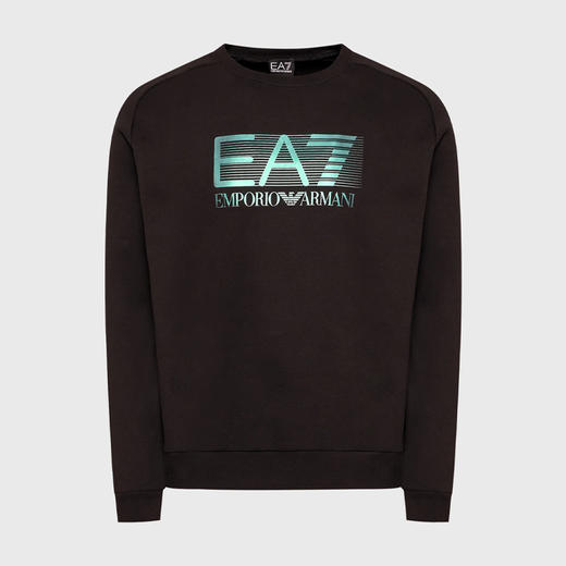 EMPORIO ARMANI EA7 阿玛尼 男士棉质字母徽标印花运动套装 黑色 6LPV64 PJ07Z 1200 商品图1