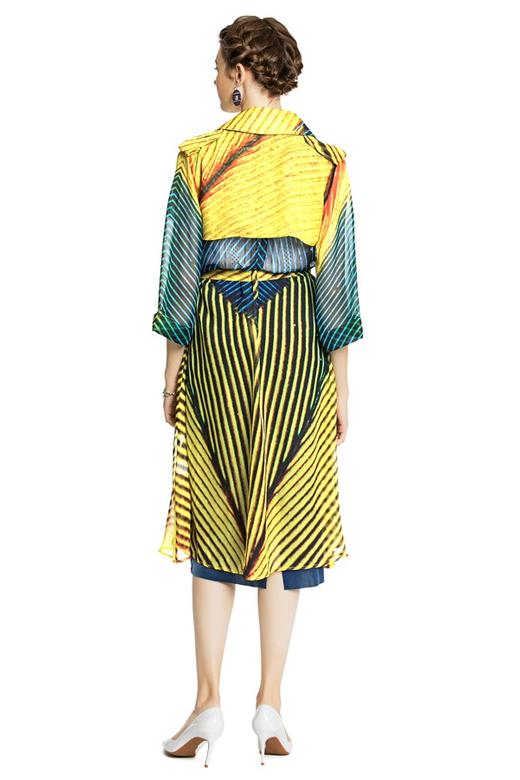 DONG DE XI 渐变拼色条纹外套 3712 商品图3