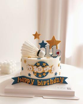 羽毛球蛋糕（篮球，足球皆可做）