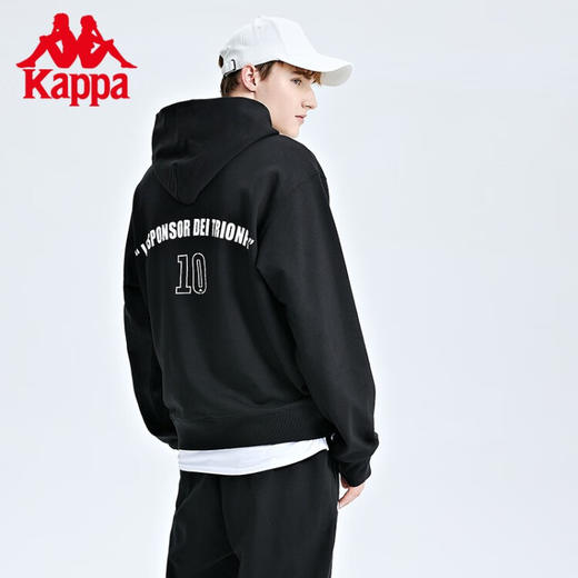 Kappa卡帕套头帽衫2022新款男运动卫衣休闲针织长袖外套K0C72MT03 商品图1