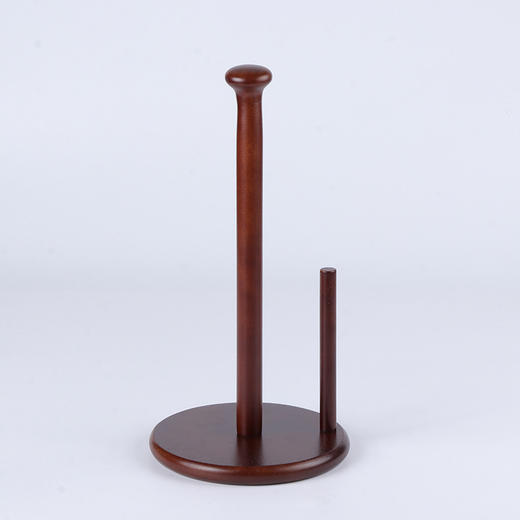 达乐丰橡胶木厨房纸巾架 立式卷纸架子收纳架 商品图0