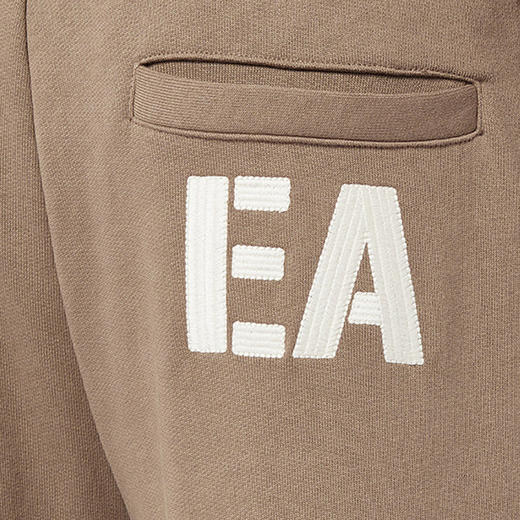 EMPORIO ARMANI 阿玛尼 男士棉质字母刺绣徽标休闲运动裤 卡其色 6L1P95 1JWPZ 0137 商品图2