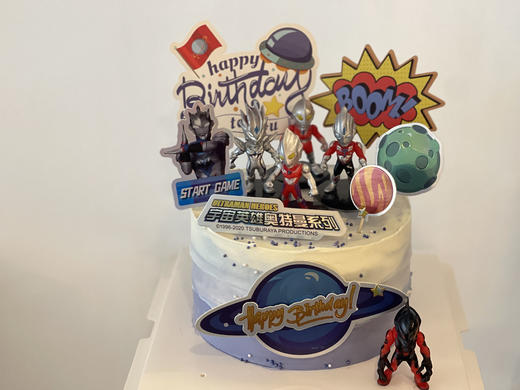 【奥特曼主题蛋糕】（插牌随机搭配） 商品图0