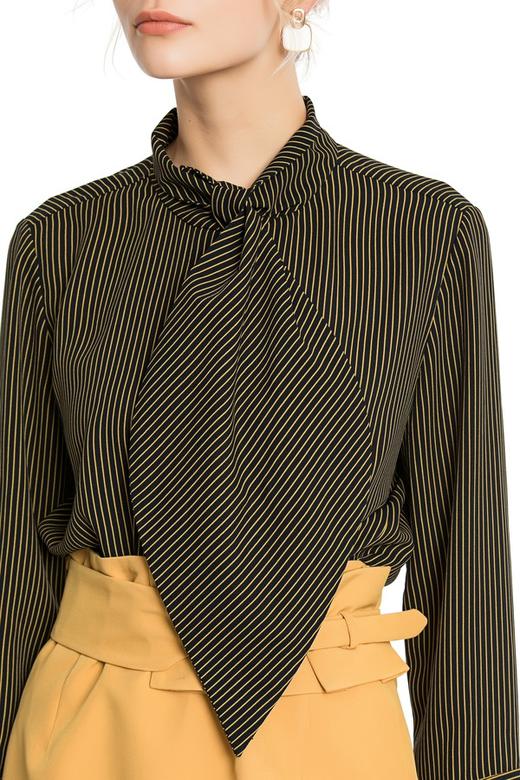 AVA 夸张领带条纹上衣 4514 商品图4