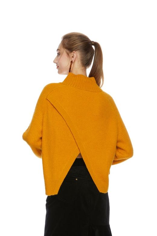 Monki 黄色高领毛衣 4641 商品图2