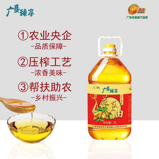 【助力帮扶】压榨浓香花生油 5L【基地直邮】 商品图3