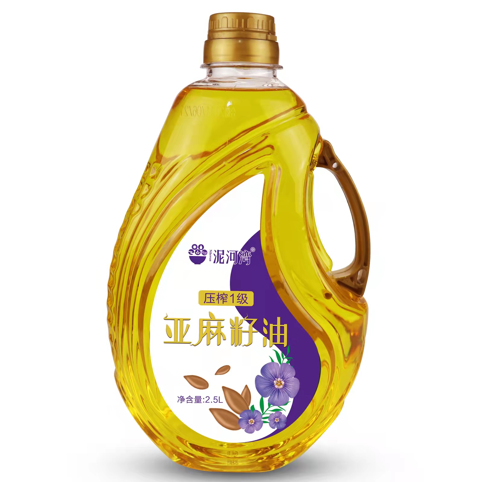【泥河湾】压榨一级亚麻籽油2500ml