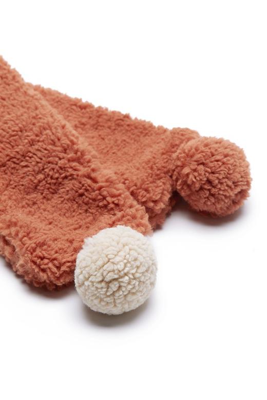 AVA 拼色毛球装饰保暖围巾 8426 商品图1