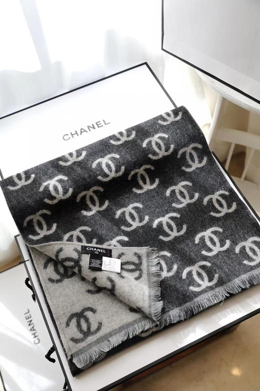 chanel专柜爆款围巾-灰色 商品图5