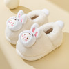 【呆萌卡通小棉鞋 毛毛包裹JIOJIO好温暖】猪爸爸儿童棉鞋男女中大童小熊保暖毛拖鞋宝宝小孩卡通毛绒棉拖鞋 商品缩略图8