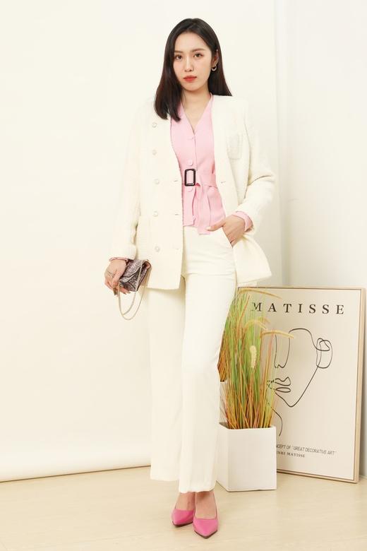 Le Malene 小香风粗花呢双排扣西装外套 14965 商品图3