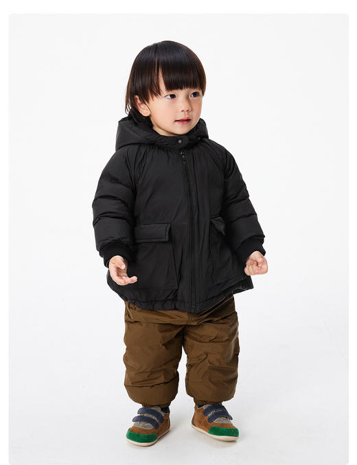 JNBY  22年冬款 小鹿耳连帽中长款羽绒服  YMAC10570 商品图2