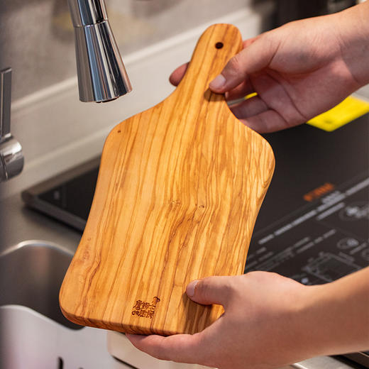 詹厨橄榄木整木餐具 | 意大利进口橄榄木 原生整木无拼接 高密度无胶水 切菜砧板菜盘水果托盘多用 商品图4