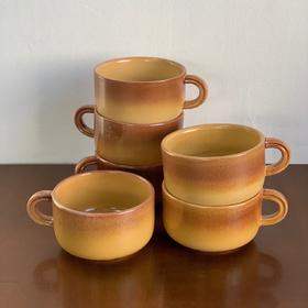 1970s意大利SIC制造中古陶瓷咖啡杯 罕见渐变A0136