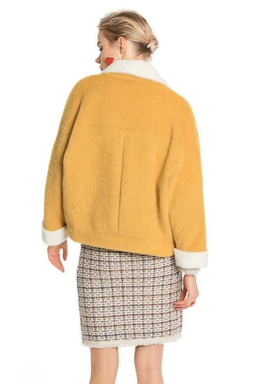 ELLA JADE 黄色短毛外套 4269 商品图3