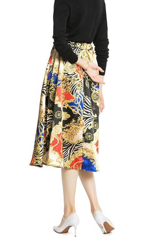 AVA 宫廷风印花半身裙 4271 商品图3