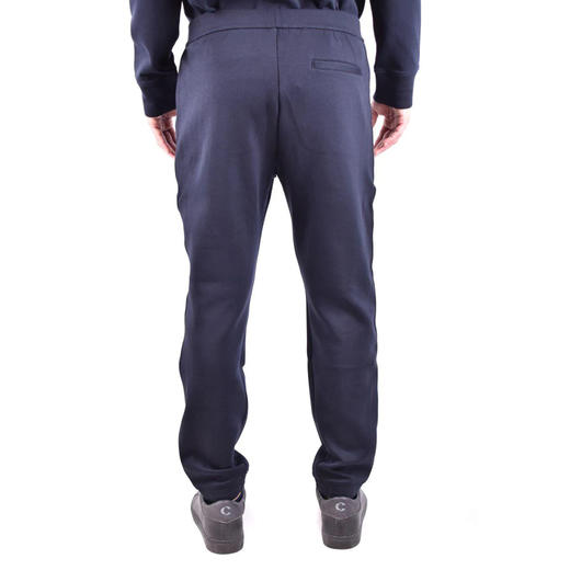 EMPORIO ARMANI 阿玛尼 男士棉质字母徽标印花休闲运动裤 深蓝色 6L1P96 1JHSZ 0920 商品图3