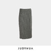 JUDYHUA 黑白格纹设计款铅笔裙 商品缩略图3
