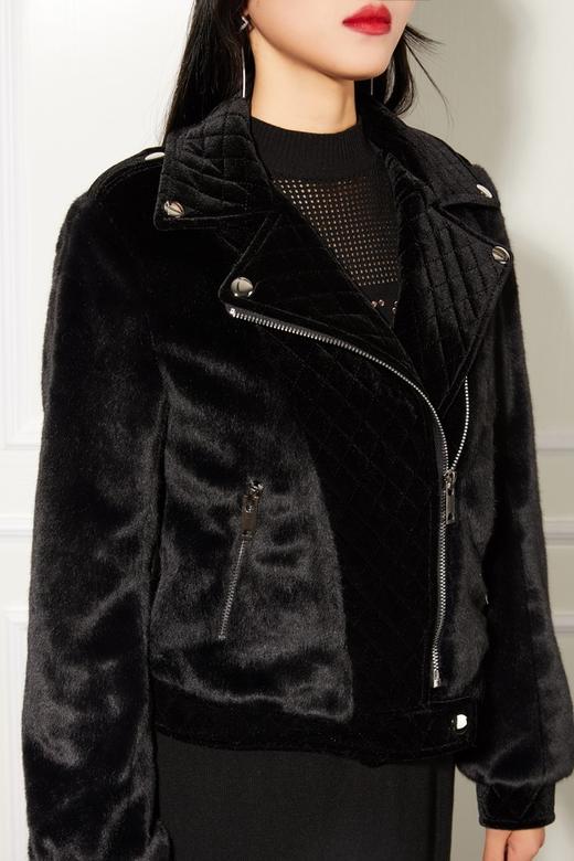 Kai & Kiera 黑色夹克毛绒外套 10965 商品图4