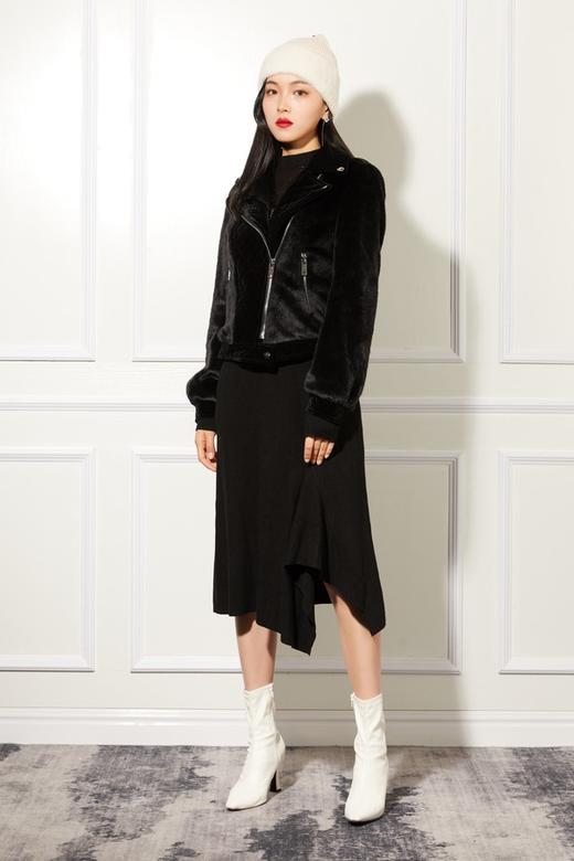 Kai & Kiera 黑色夹克毛绒外套 10965 商品图1