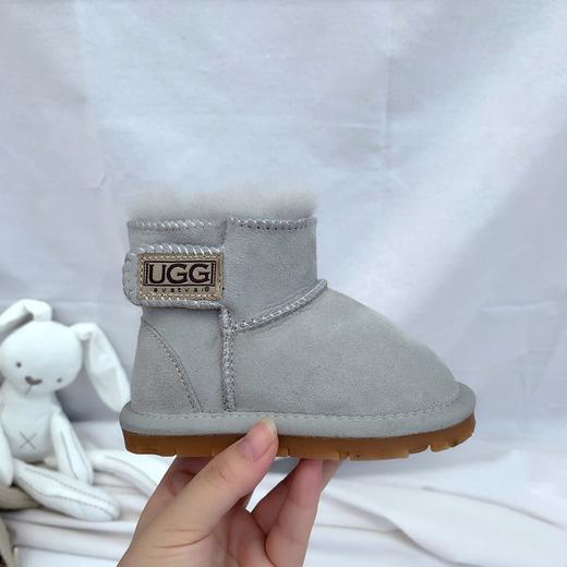 冬季童靴儿童雪地靴羊皮毛一体魔术贴保暖防滑婴儿学步鞋宝宝鞋 商品图8