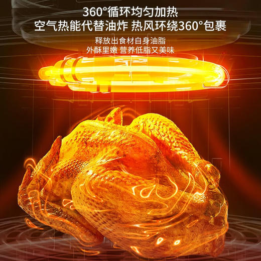 九阳（Joyoung） 空气炸锅5L大容量 可视窗口 烧烤空炸一体机 不粘易清洗 自动旋转家用电炸锅 KL50-VF583 商品图2