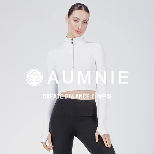 【AUMNIE】瑜伽运动半拉链长袖上衣 ATHLETICS HALF ZIPPER TOP 商品图5