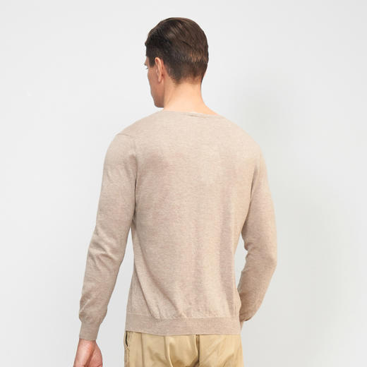 【小山羊绒内衣男士V领A版】METTE羊绒世家秋冬男小山羊绒内衣V领纯色内搭保暖薄毛衣 商品图4