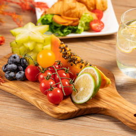 詹厨橄榄木整木餐具 | 意大利进口橄榄木 原生整木无拼接 高密度无胶水 切菜砧板菜盘水果托盘多用