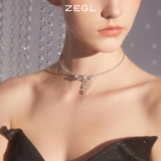 ZEGL蝴蝶结项链女小众设计感高级2022年新款choker项圈颈链锁骨链 商品图6