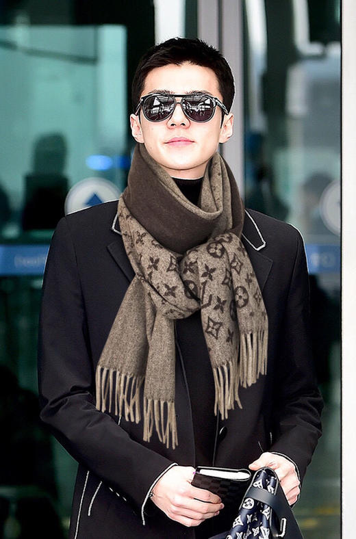 LV 渐变撞色边缘男款-棕色 商品图3