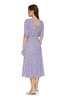 amadella 紫色复古碎花连衣裙 9374 商品缩略图1
