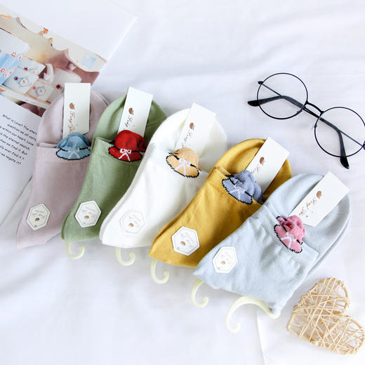 「10双装！5款可选」秋冬女士中筒袜子 日系可爱小绵羊女袜学院风立体耳朵潮袜配饰 商品图7